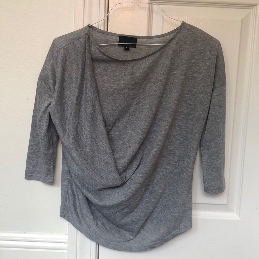 Grey folded over top